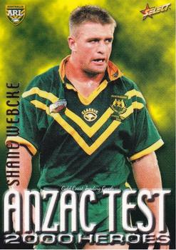 2000 Select - Anzac Test Heroes #A3 Shane Webcke Front